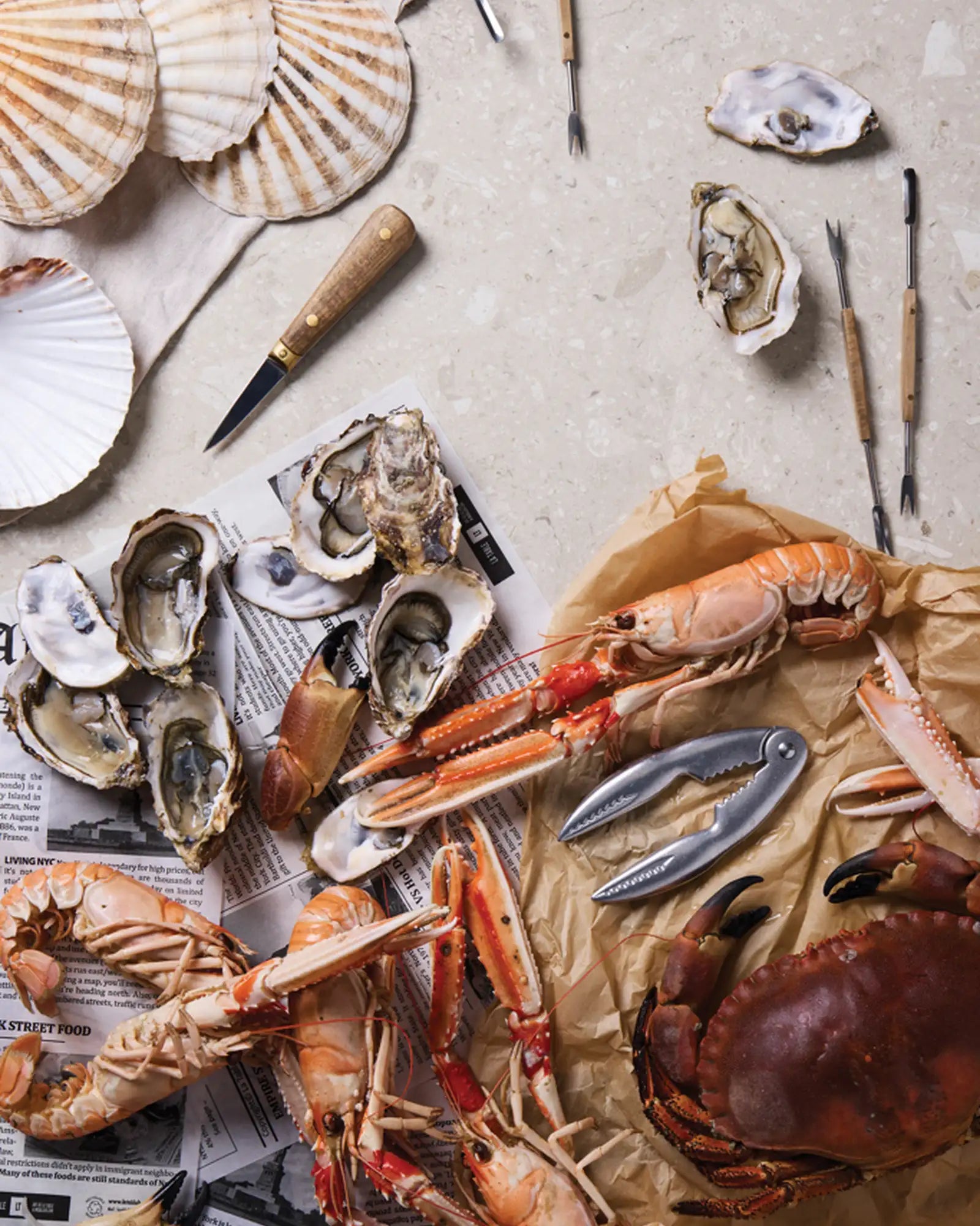 Custom stainless steel seafood set Vinga Histoire - 3